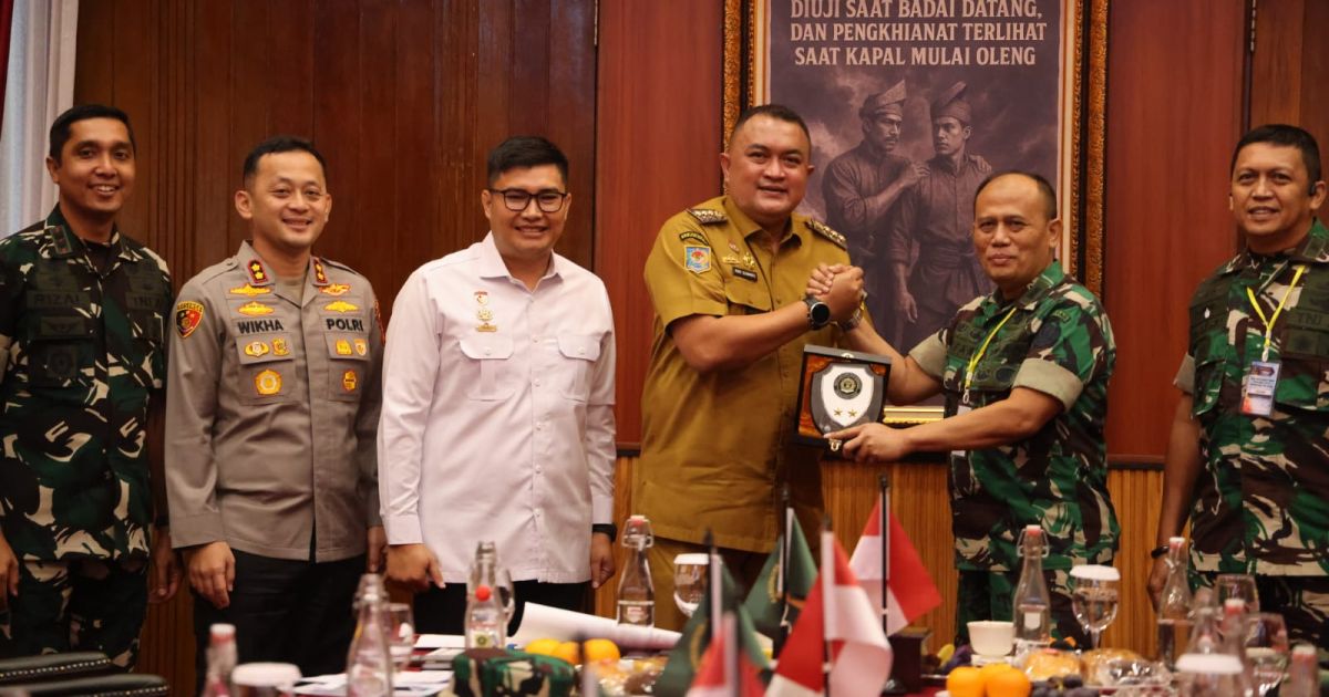 Bupati Bogor, Rudy Susmanto menerima kunjungan Perwira Siswa Pendidikan Reguler (Dikreg) LXVII