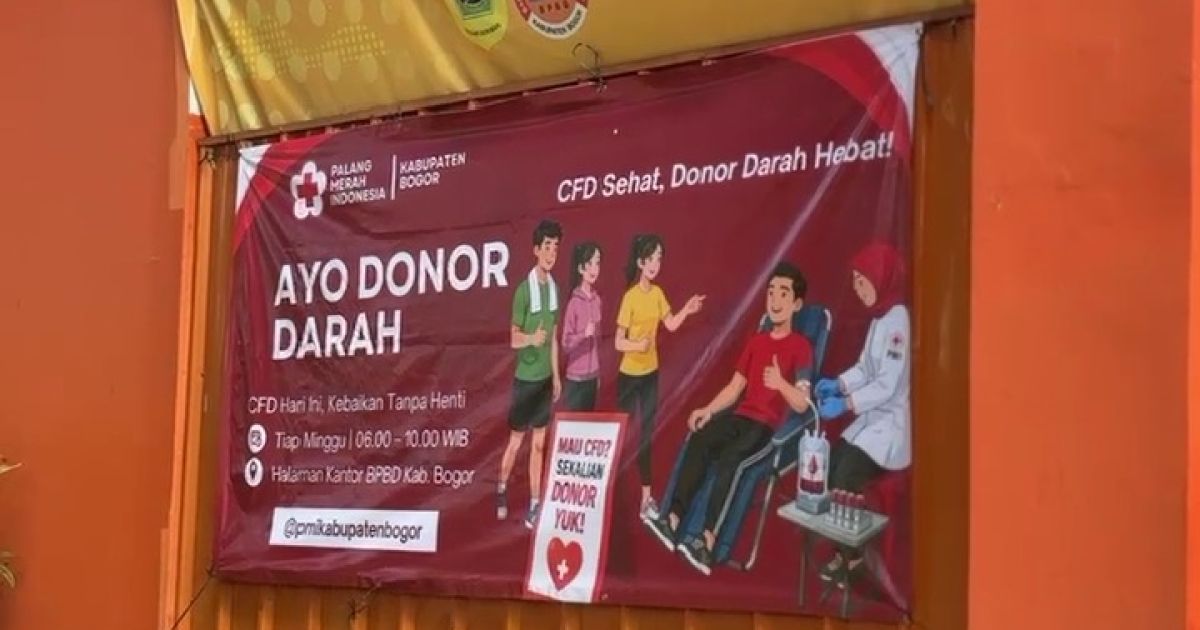 CFD Tegar Beriman Jadi Ruang Aksi Sosial, PMI Bogor Rutin Gelar Donor Darah