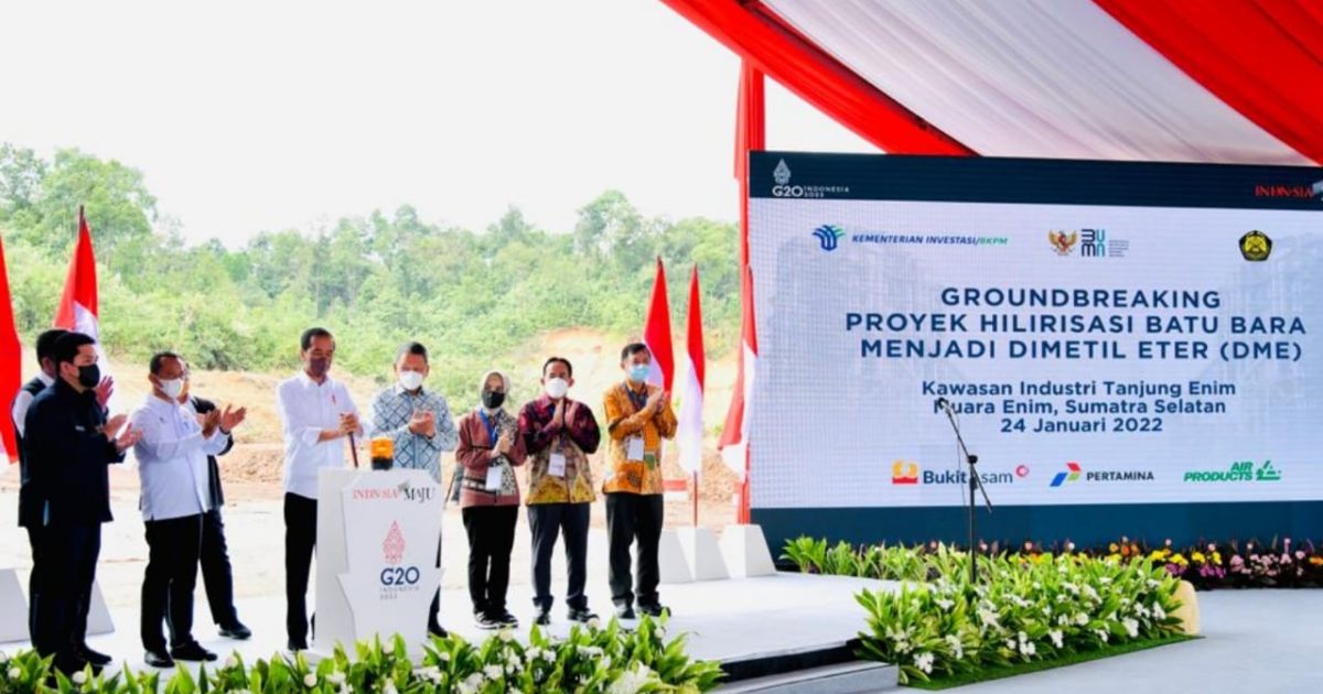 Indonesia Kebut Hilirisasi Batu Bara Jadi DME, Target Kurangi Impor LPG