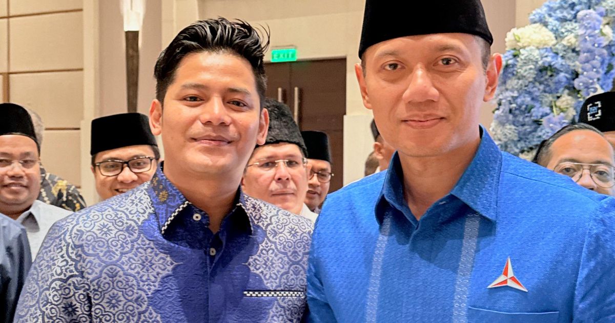 Fiki Alman bersama Ketua Umun Partai Demokrat, AHY