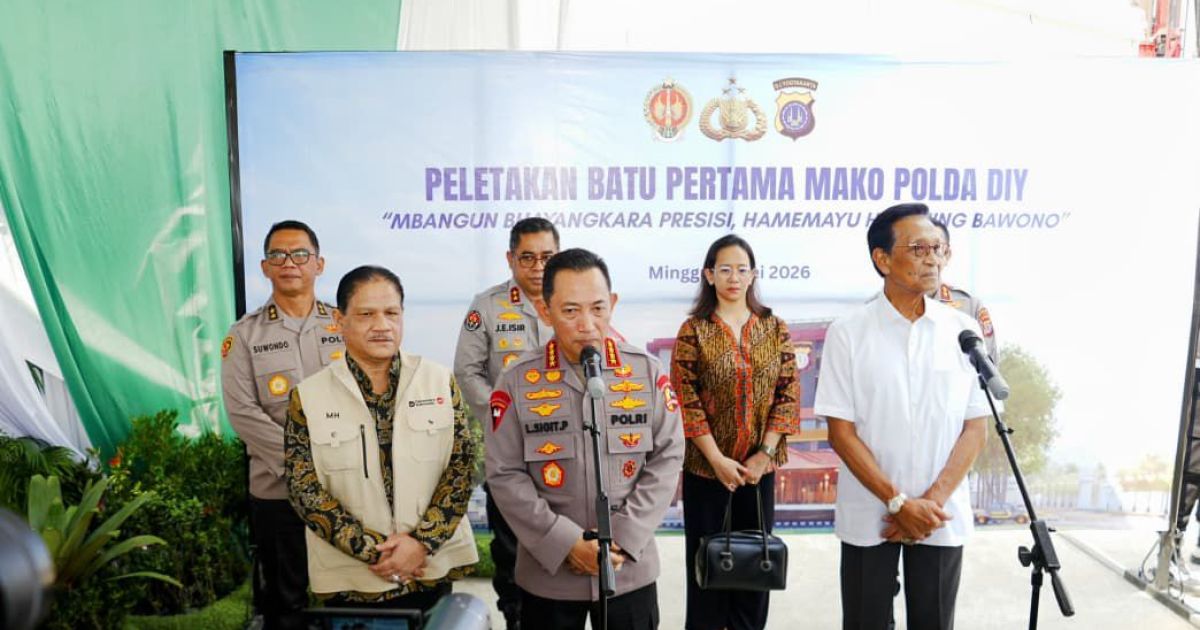 Peletakan batu pertama pembangunan Markas Polda Daerah Istimewa Yogyakarta (DIY)