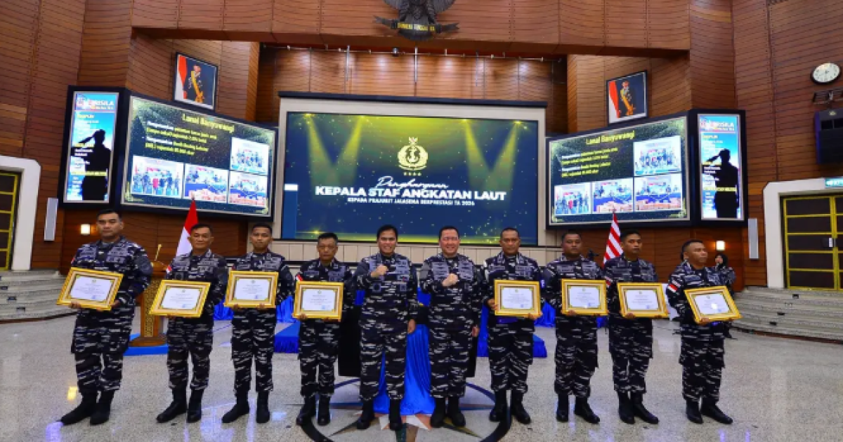 Kodaeral XII Raih Penghargaan KASAL, Berhasil Gagalkan Penyelundupan Barang Ilegal di Perairan Indonesia