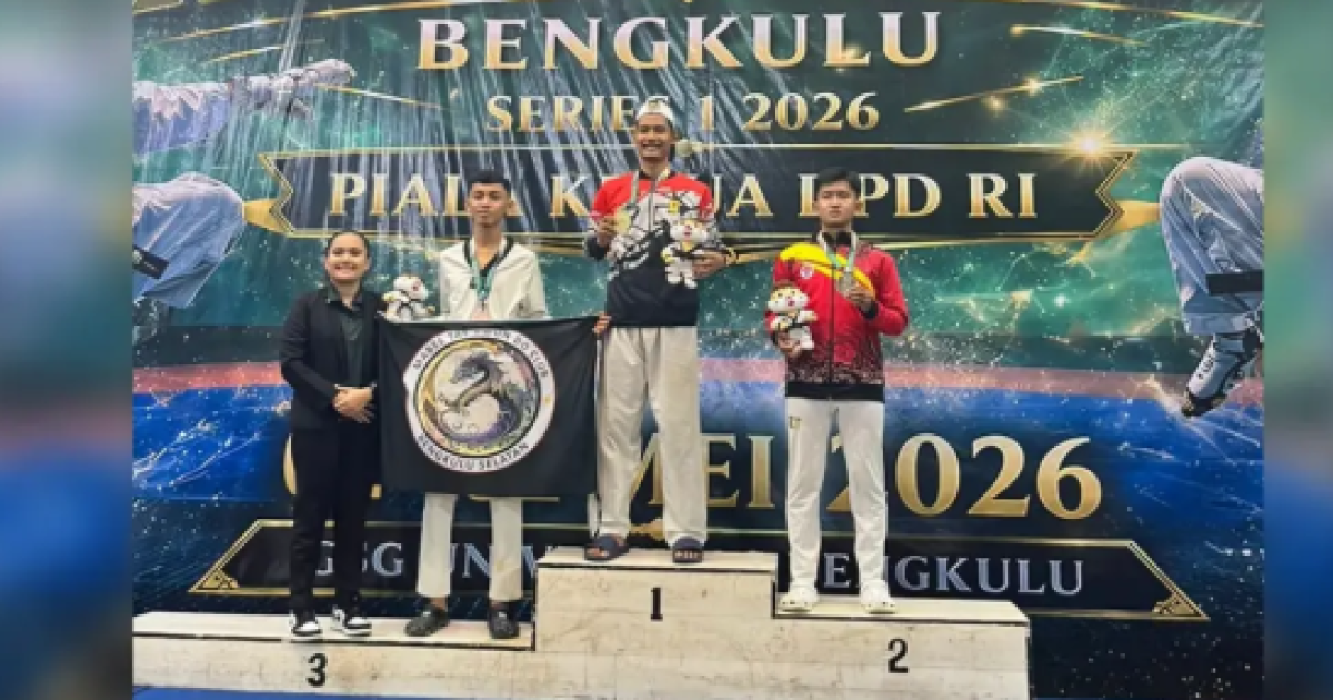 Prajurit Koopsudnas Raih Emas Kejurnas Taekwondo Bengkulu, Harumkan Nama TNI AU
