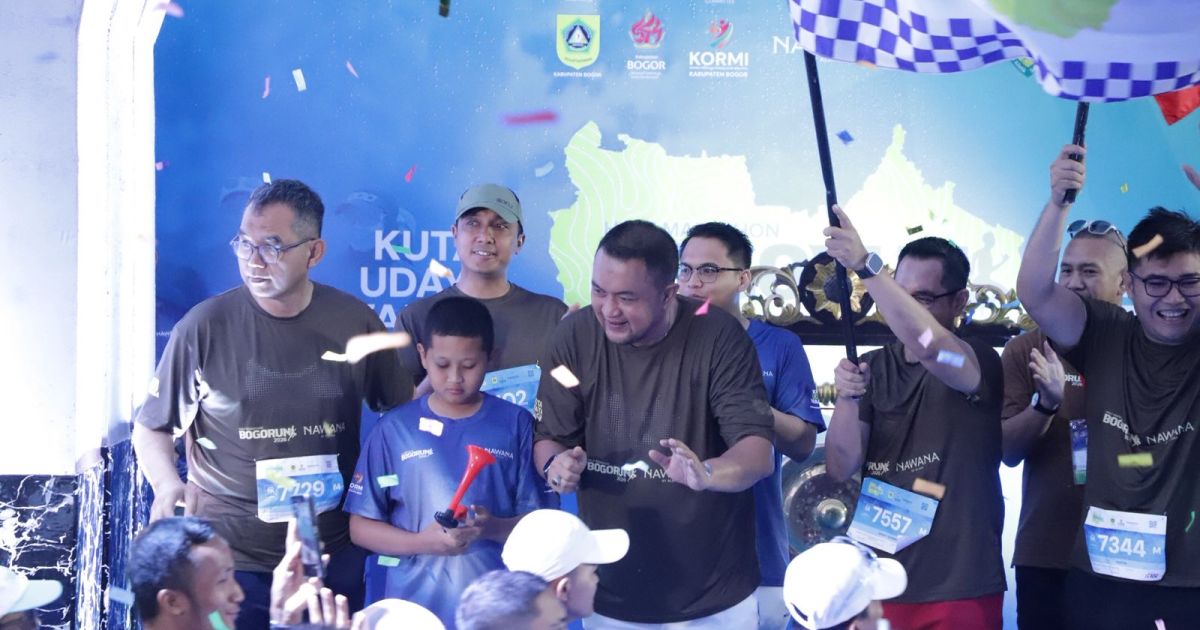 Bupati Rudy Susmanto Lepas Ribuan Peserta Bogorun 2026 di Sentul