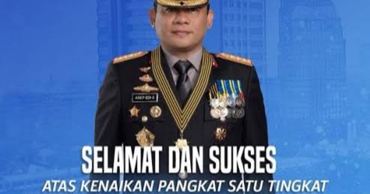 Kapolda Metro Jaya Asep Edi Suheri Naik Pangkat Jadi Komisaris Jenderal Polisi