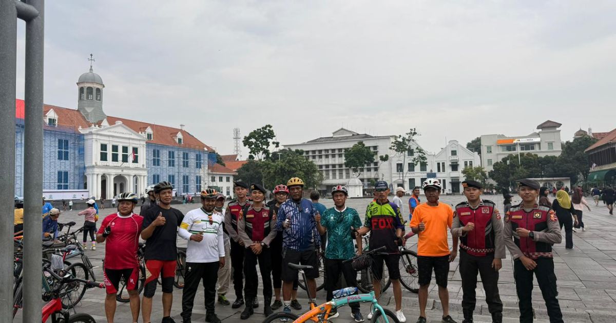 Dit Samapta Korsabhara Baharkam Polri Gelar Patroli Dialogis jaga Kondusifitas CFD Kota Tua dan Sarinah.