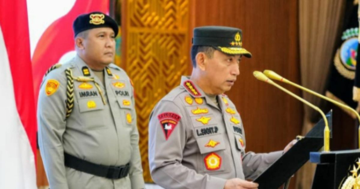 Kapolri Pimpin Pelantikan dan Sertijab Sejumlah Pejabat Utama Mabes Polri dan Kapolda