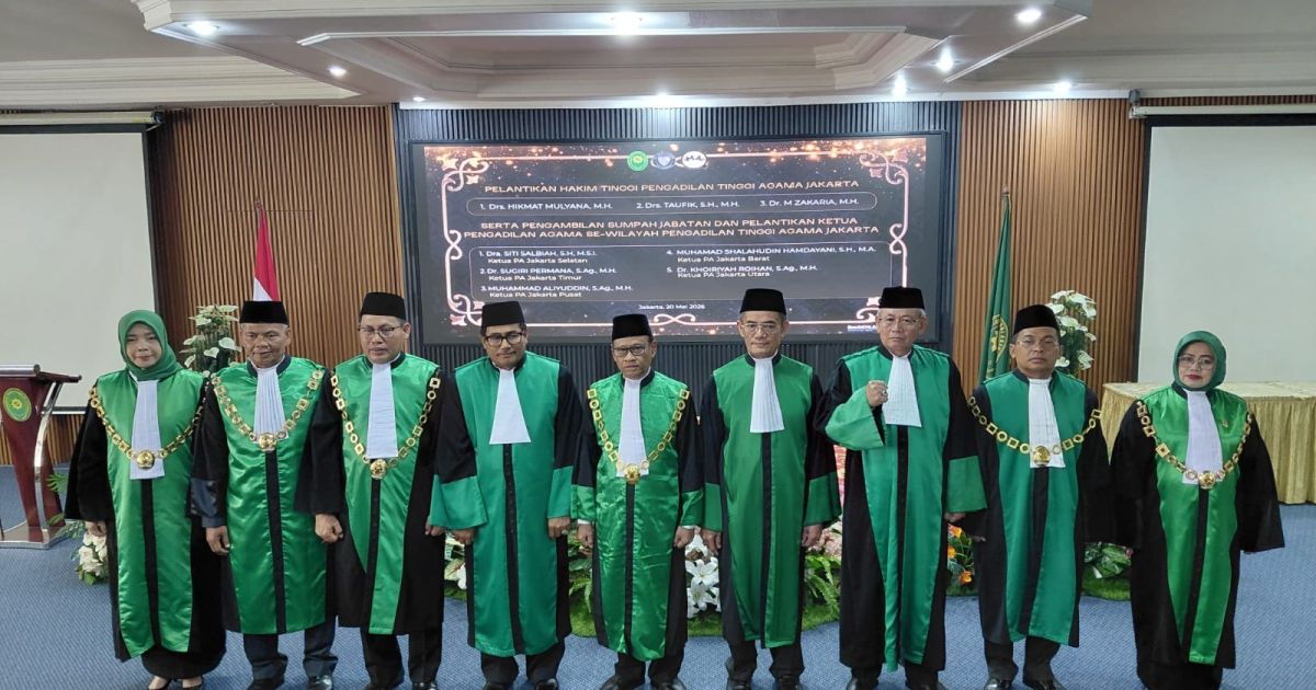 Ketua PA Se-DKI Jakarta Dilantik, PTA Jakarta Tegaskan Reformasi Birokrasi.