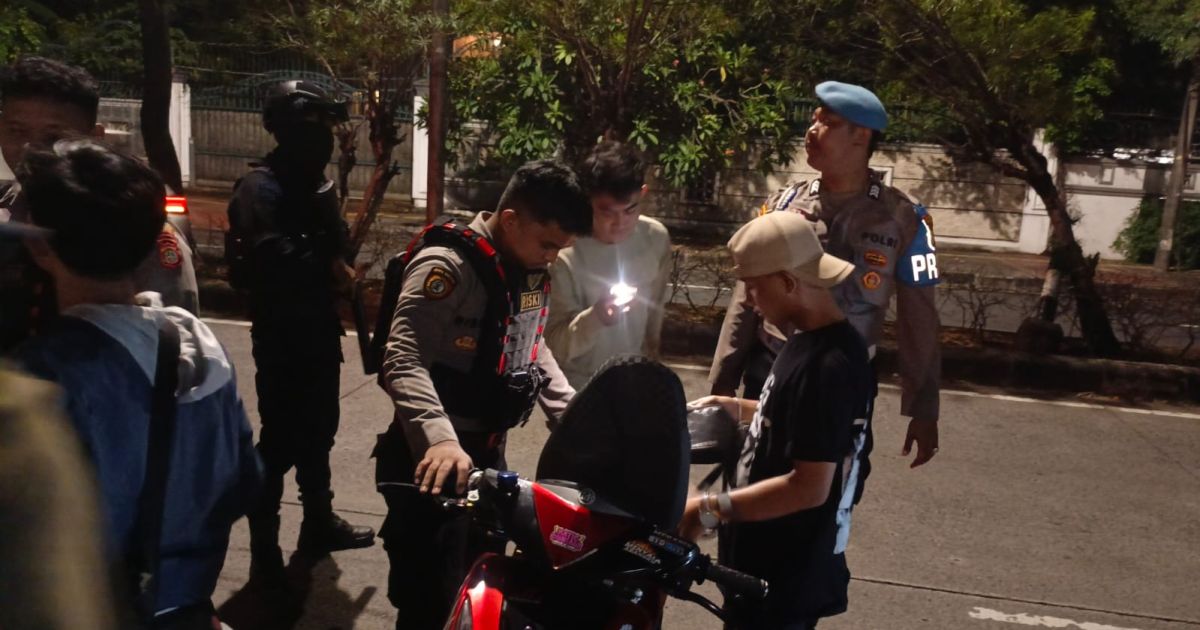 Polres Metro Jakarta Utara Intensifkan Patroli Malam dan Razia KRYD, Dua Motor Diamankan