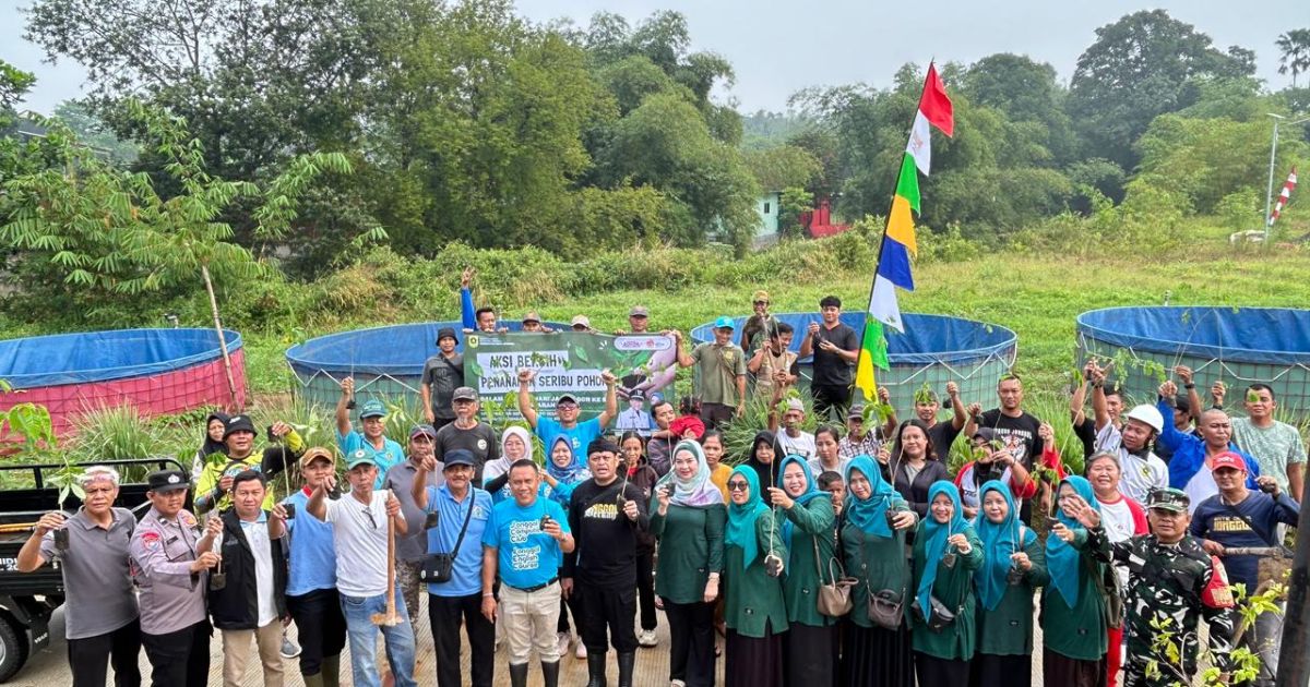 Peringati HJB ke-544, Kecamatan Jonggol Gelar Aksi Bersih Lingkungan dan Tanam 1.000 Pohon
