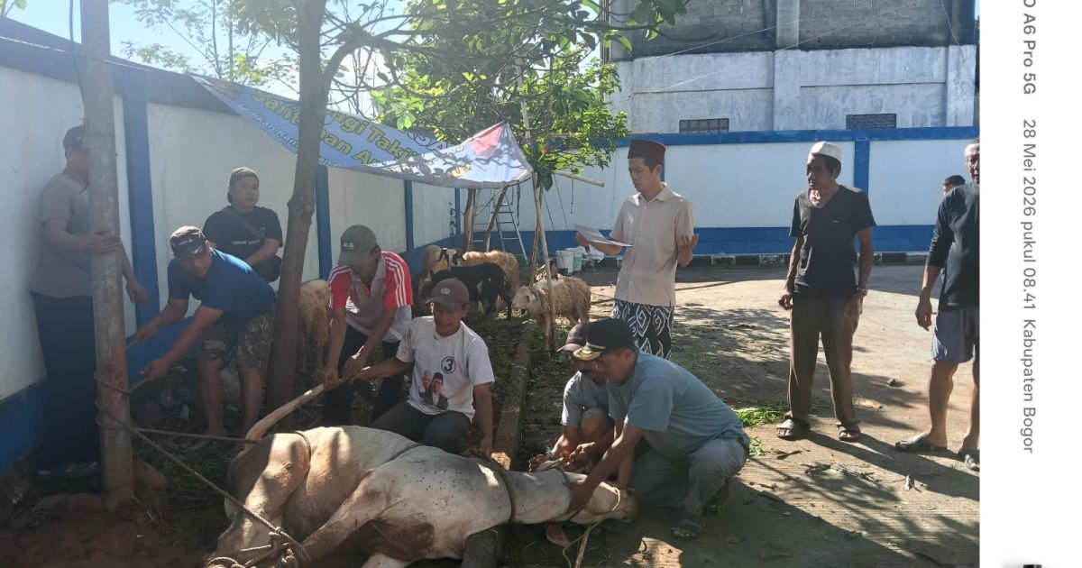 PWI Kabupaten Bogor Sembelih Sepuluh Hewan Kurban, Wujud Nyata Kepedulian Sosial Insan Pers