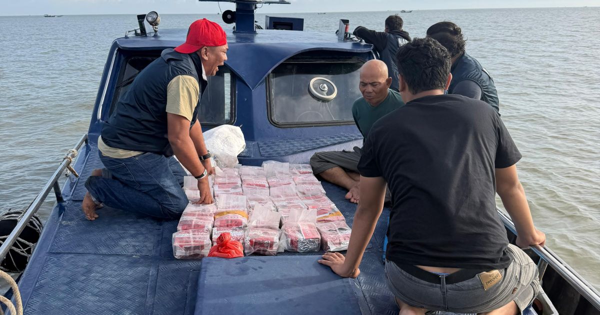 Sampan Mencurigakan di Asahan Ternyata Bawa 30 Kg Sabu
