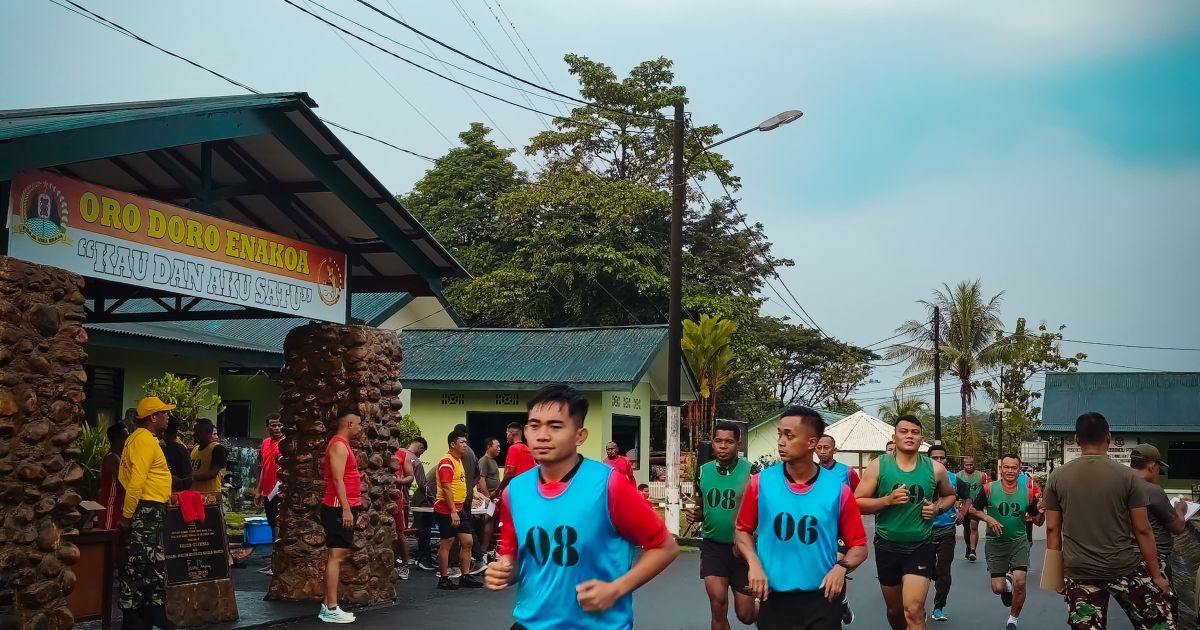 Tingkatkan Profesionalisme dan Kesiapan Prajurit Kodim 1710 Gelar Tes Kesamaptaan Jasmani.