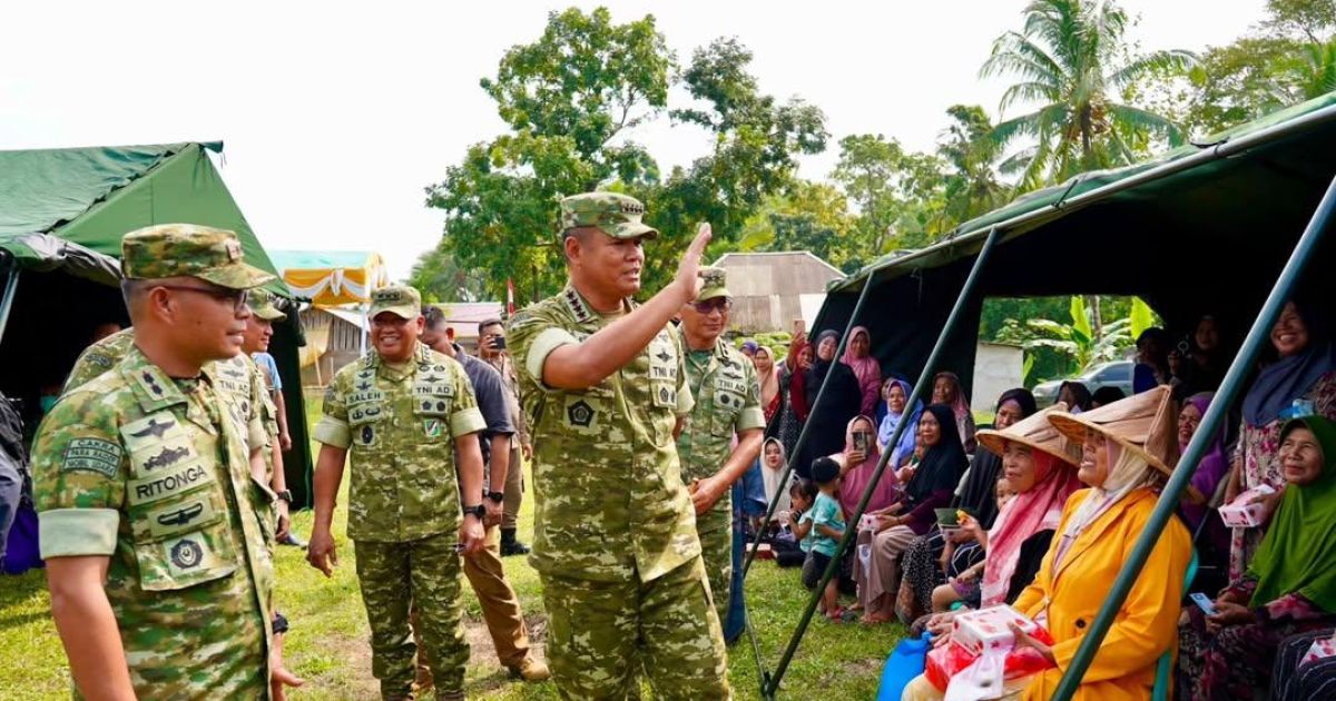 Wapang TNI Pantau Pembangunan Yonif TP 842 serta Koperasi Merah Putih di Pandeglang