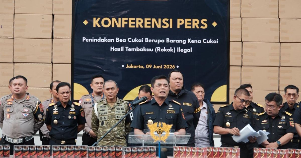 Bea Cukai Bongkar Peredaran 8,9 Juta Batang Rokok Ilegal Senilai Rp13,28 Miliar, Jaringan Distribusi Lintas Daerah Diusut