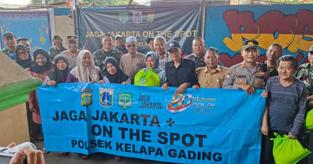 Polsek Kelapa Gading Gelar Jaga Jakarta On The Spot, Serap Aspirasi dan Salurkan Bansos.
