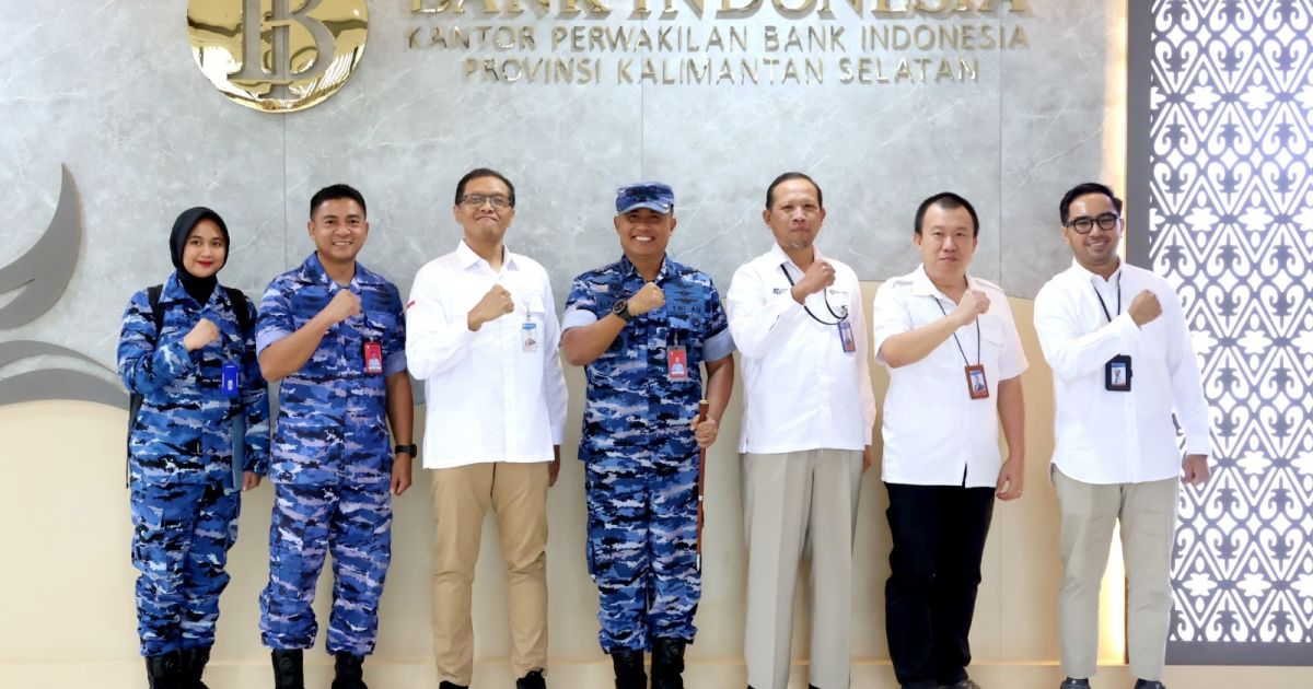 Danlanud Sjamsudin Noor Audiensi dengan Bank Indonesia Kalsel, Perkuat Sinergi untuk Kemajuan Daerah