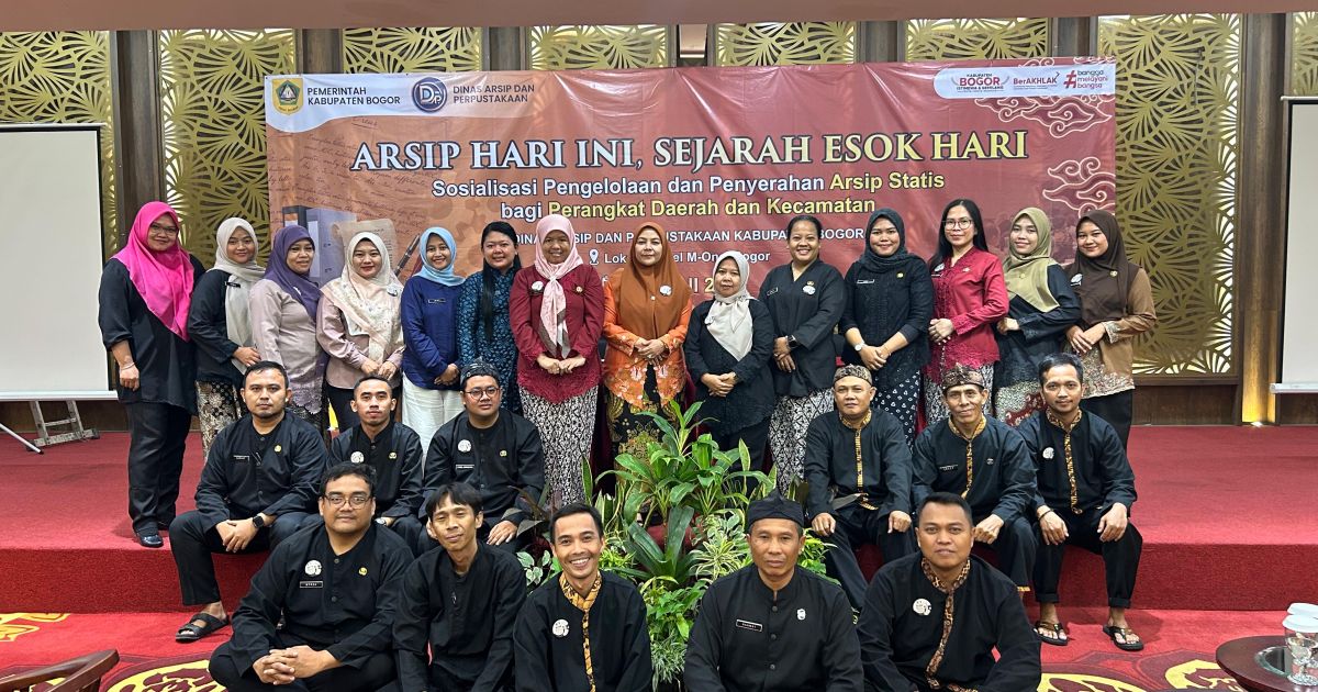Pemkab Bogor Perkuat Pelestarian Sejarah Lewat Sosialisasi Arsip Statis untuk Perangkat Daerah