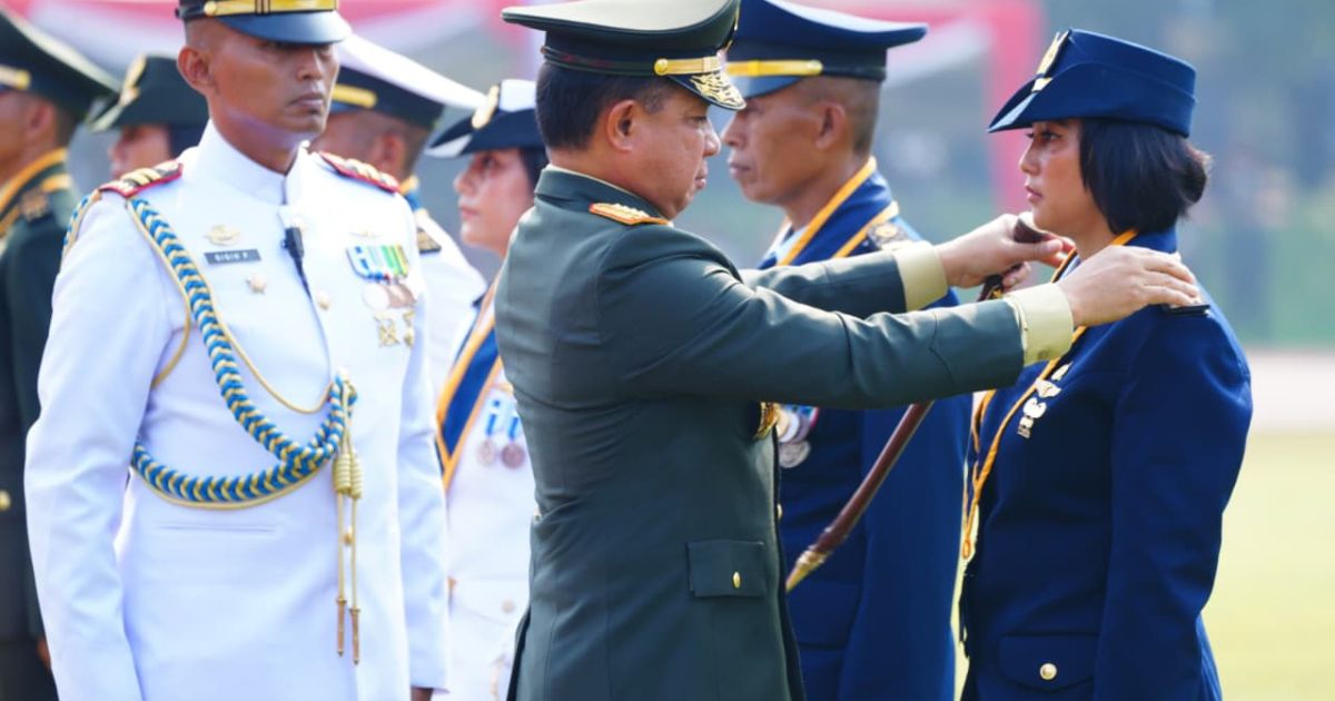 Panglima TNI Lantik 1.737 Perwira Remaja dalam Praspa Diktukpa TNI Integratif 2026