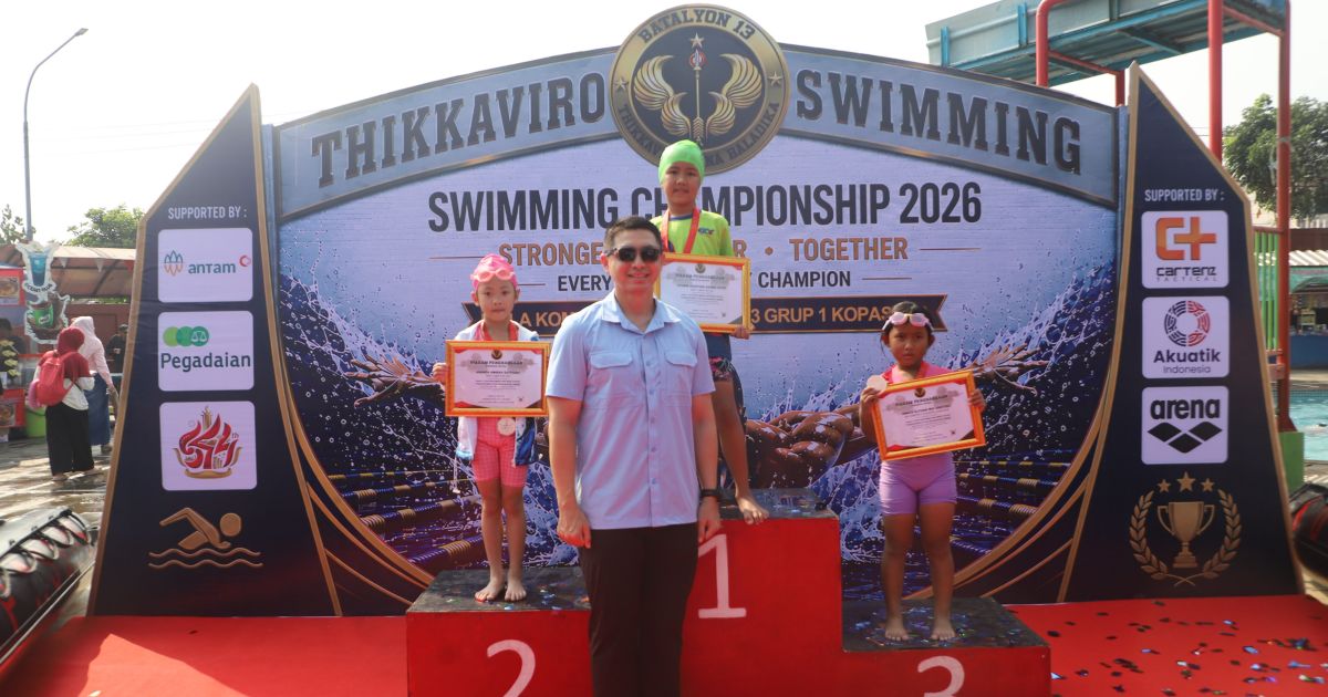 Ratusan Pelajar  Ikuti Kejuaraan Renang Thikkaviro Fun Swimming 2026.