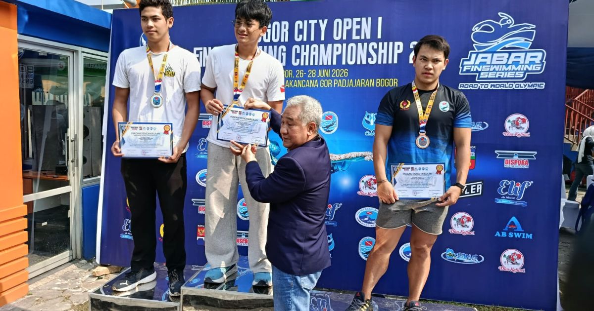 1.054 Nomor Dipertandingkan di Bogor City Open I Finswimming Championship 2026