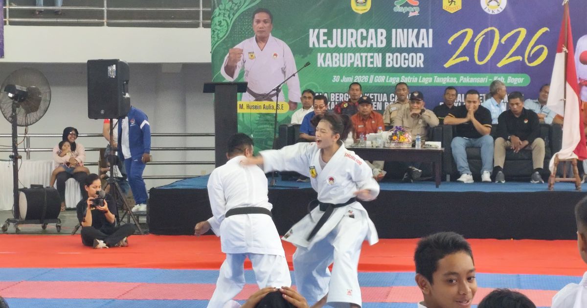 500 Karateka Ikuti Kejurcab INKAI Kabupaten Bogor 2026 di GOR Pakansari
