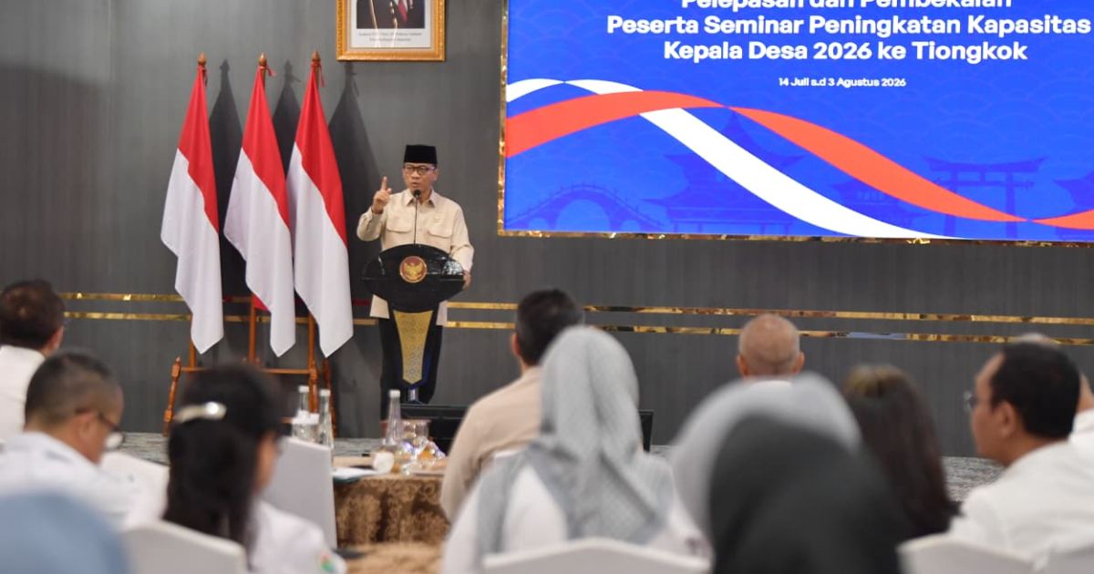 Mendes Yandri Lepas 25 Kepala Desa Belajar ke Tiongkok, Fokus Transformasi Pembangunan Desa