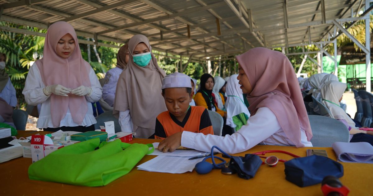 Dinkes Balangan Gelar Aksi Bergizi di MTsN 5 Balangan, Cegah Anemia dan Stunting Sejak Dini