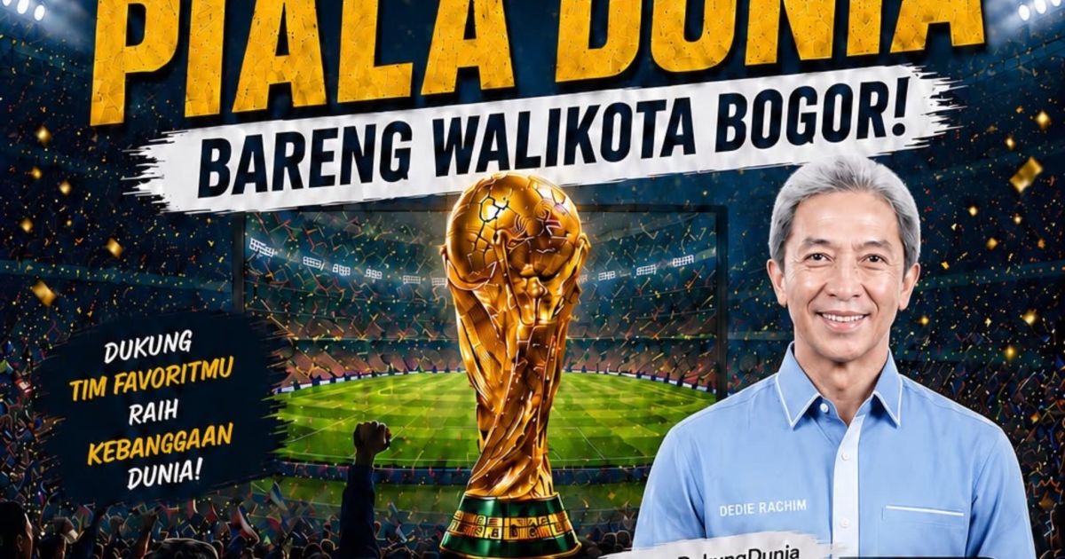 Pemkot Bogor Gelar Nobar Final Piala Dunia 2026 Gratis di Balai Kota, Siapkan Doorprize dan Kuliner UMKM