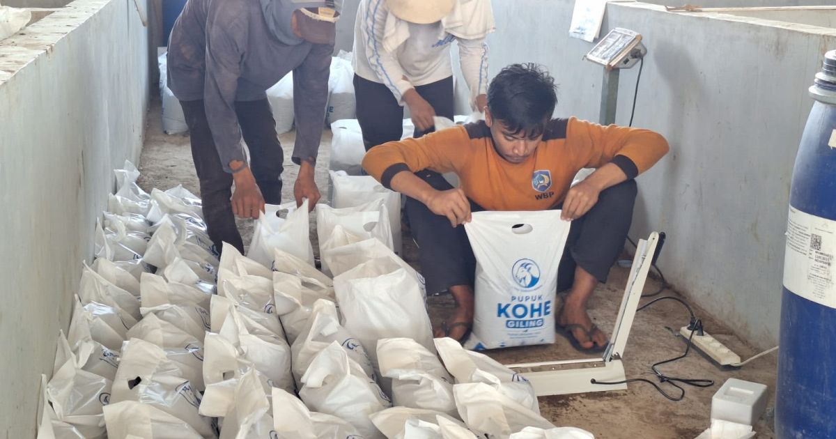 Lapas Terbuka Kendal Produksi 1 Ton Pupuk Organik Hasil Olahan Warga Binaan