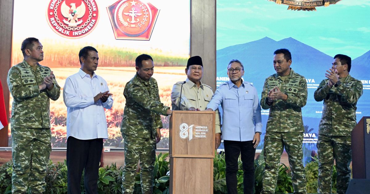 Panen Raya TNI Terintegrasi Perkuat Ketahanan Pangan Nasional