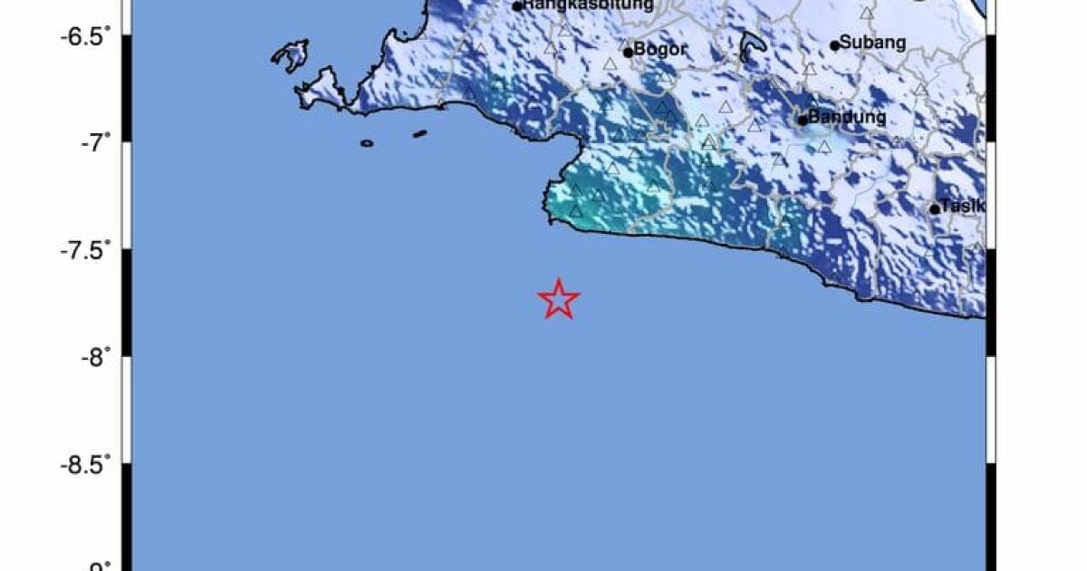Gempa Bumi Guncang Sukabumi Minggu Sore, BMKG Pastikan Aman dari Tsunami