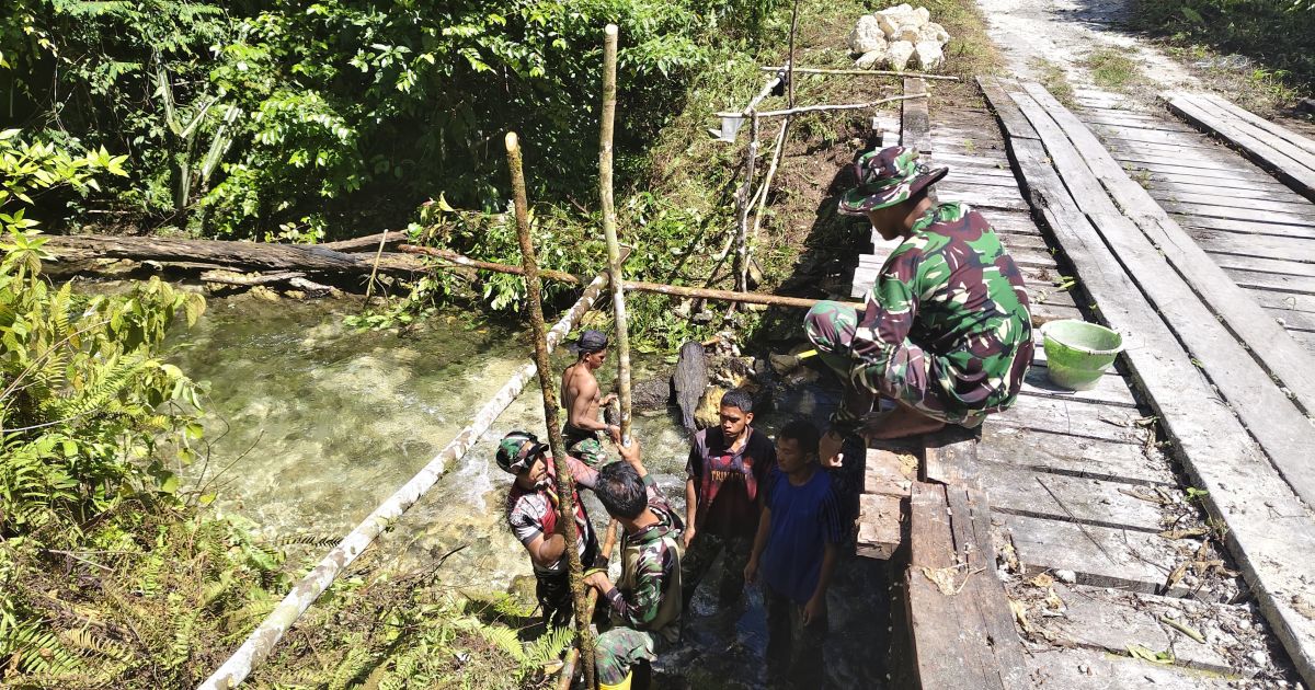 TMMD Ke-129 Hadirkan Jembatan Beton untuk Tingkatkan Akses Warga