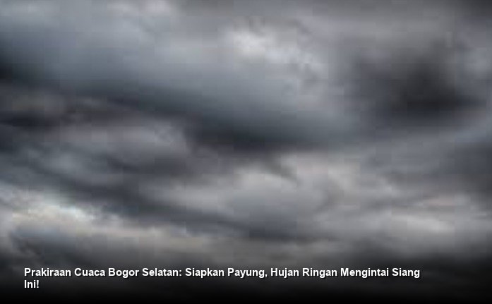 Cuaca Wilayah Kota Bogor dan Sekitarnya