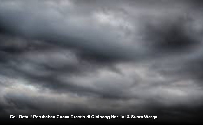 Cek Detail! Perubahan Cuaca Drastis di Cibinong Hari Ini & Suara Warga